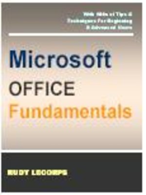 cover image of Microsoft Office Fundamentals